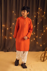 Tangy Orange - Kurta Pajama